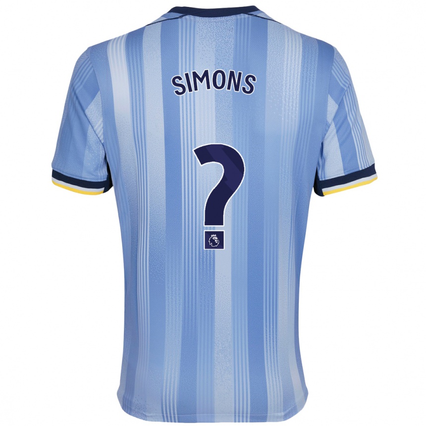 Niño Fútbol Camiseta Zach Simons #0 Azul Claro 2ª Equipación 2024/25 México