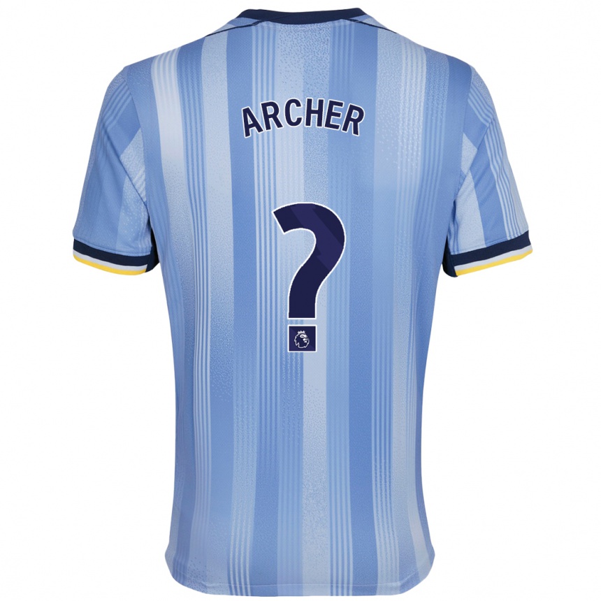 Niño Fútbol Camiseta Samual Archer #0 Azul Claro 2ª Equipación 2024/25 México