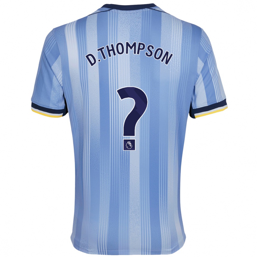 Niño Fútbol Camiseta Dylan Thompson #0 Azul Claro 2ª Equipación 2024/25 México