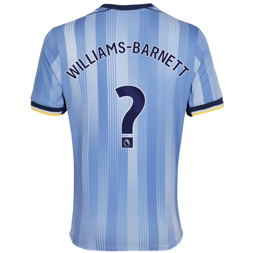 Niño Fútbol Camiseta Lucá Williams-Barnett #0 Azul Claro 2ª Equipación 2024/25 México