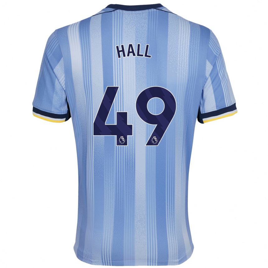 Niño Fútbol Camiseta Tyrese Hall #49 Azul Claro 2ª Equipación 2024/25 México