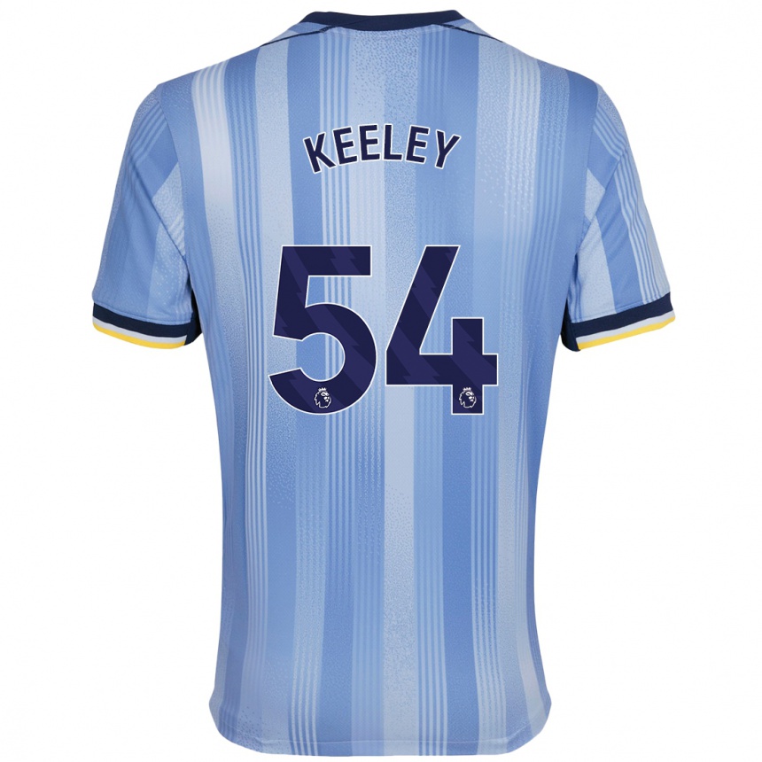 Niño Fútbol Camiseta Josh Keeley #54 Azul Claro 2ª Equipación 2024/25 México