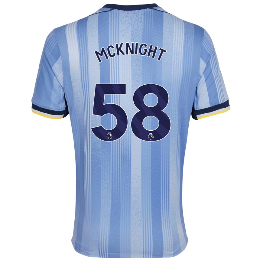 Niño Fútbol Camiseta Maxwell Mcknight #58 Azul Claro 2ª Equipación 2024/25 México