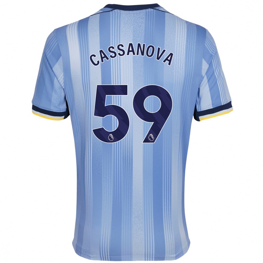 Niño Fútbol Camiseta Dante Cassanova #59 Azul Claro 2ª Equipación 2024/25 México