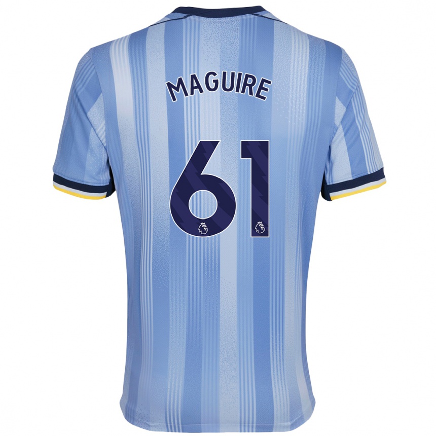 Niño Fútbol Camiseta Aaron Maguire #61 Azul Claro 2ª Equipación 2024/25 México