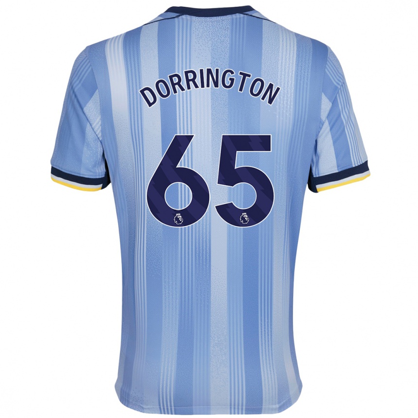 Niño Fútbol Camiseta Alfie Dorrington #65 Azul Claro 2ª Equipación 2024/25 México