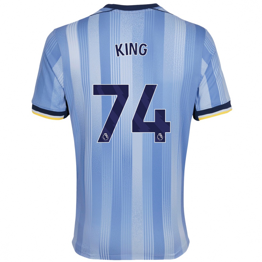 Niño Fútbol Camiseta Maeson King #74 Azul Claro 2ª Equipación 2024/25 México