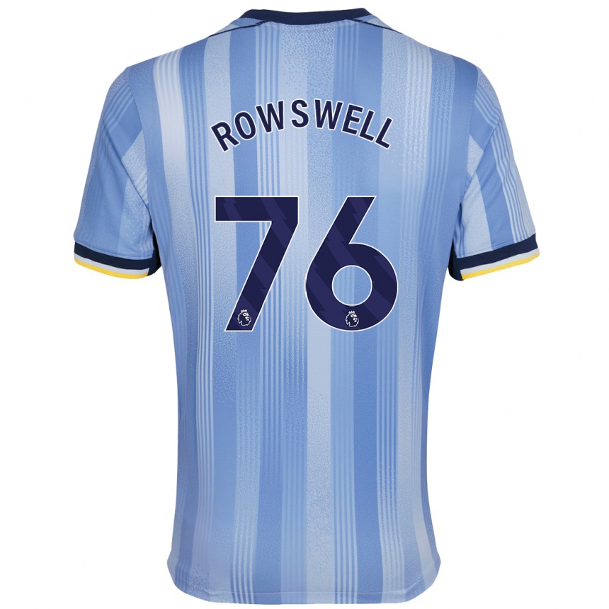 Niño Fútbol Camiseta James Rowswell #76 Azul Claro 2ª Equipación 2024/25 México