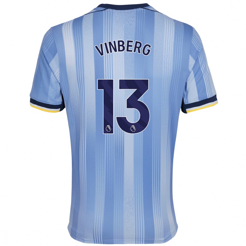 Niño Fútbol Camiseta Matilda Vinberg #13 Azul Claro 2ª Equipación 2024/25 México