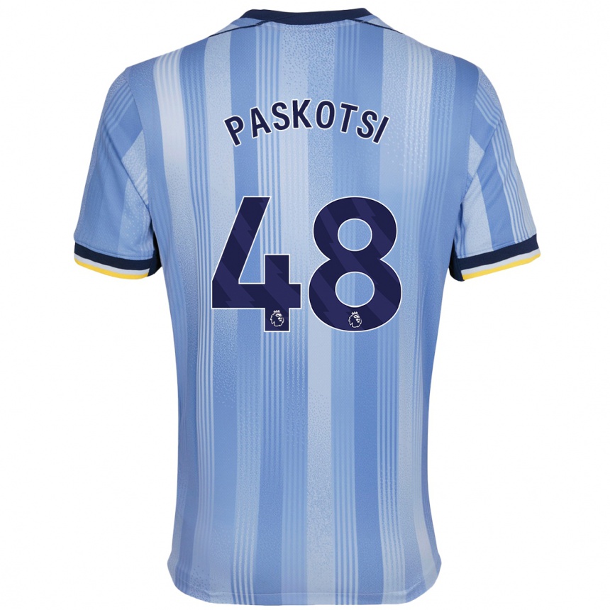 Niño Fútbol Camiseta Maksim Paskotsi #48 Azul Claro 2ª Equipación 2024/25 México