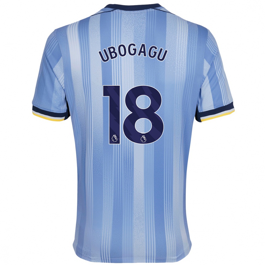 Niño Fútbol Camiseta Chioma Ubogagu #18 Azul Claro 2ª Equipación 2024/25 México