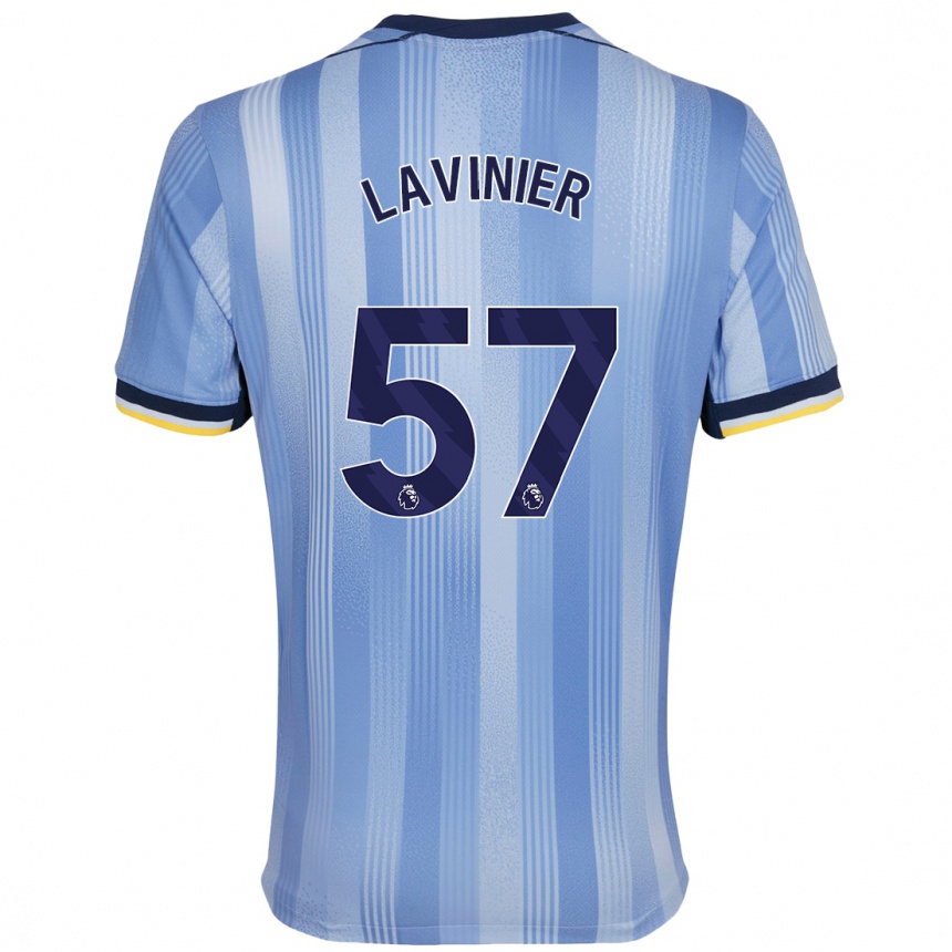 Niño Fútbol Camiseta Marcel Lavinier #57 Azul Claro 2ª Equipación 2024/25 México