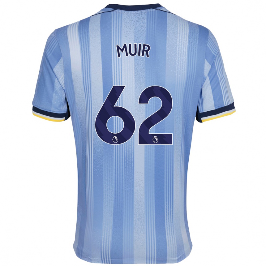 Niño Fútbol Camiseta Marqes Muir #62 Azul Claro 2ª Equipación 2024/25 México