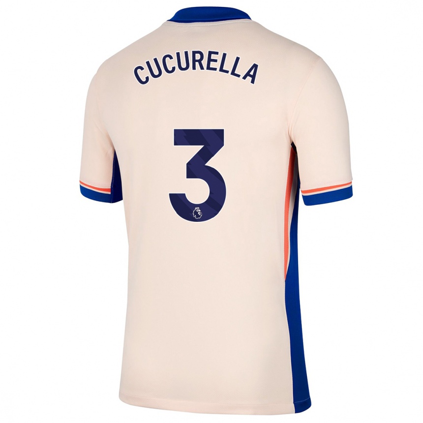 Niño Fútbol Camiseta Marc Cucurella #3 Beige Claro 2ª Equipación 2024/25 México