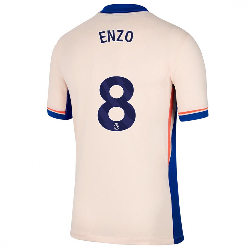 Niño Fútbol Camiseta Enzo Fernández #8 Beige Claro 2ª Equipación 2024/25 México