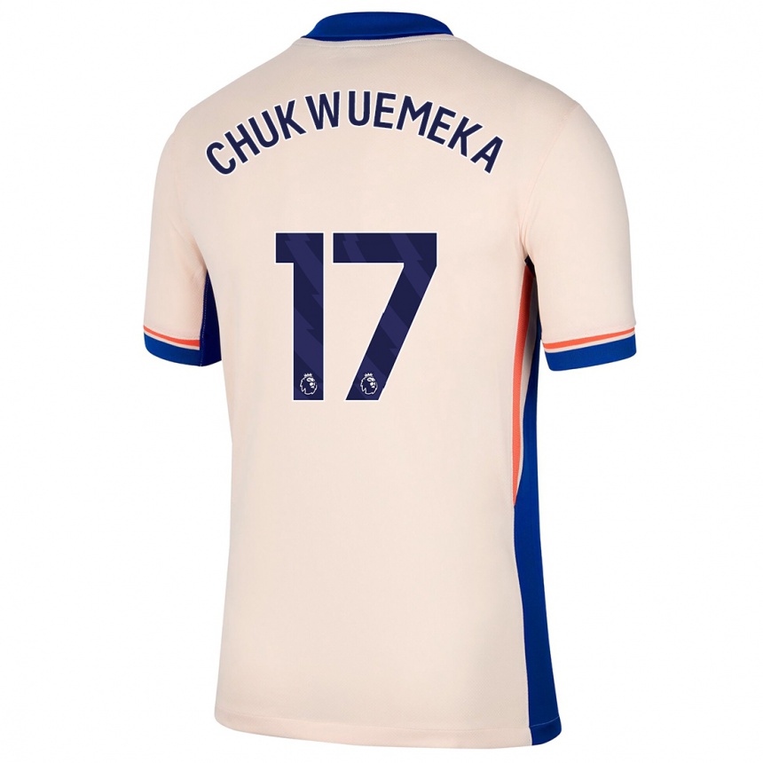 Niño Fútbol Camiseta Carney Chukwuemeka #17 Beige Claro 2ª Equipación 2024/25 México