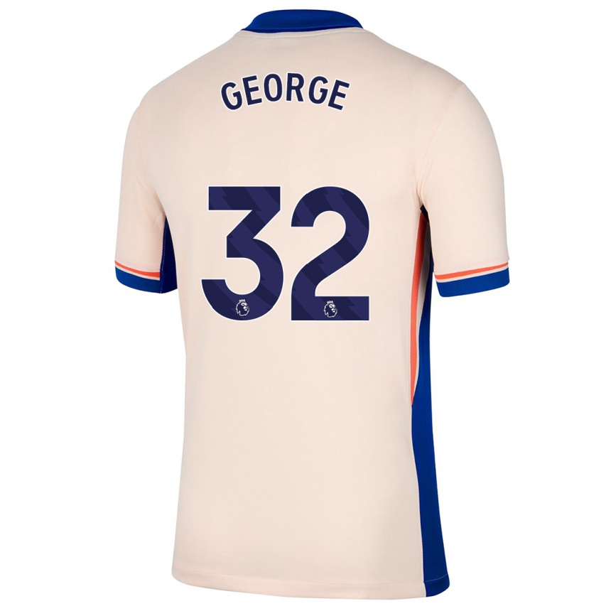 Niño Fútbol Camiseta Tyrique George #32 Beige Claro 2ª Equipación 2024/25 México