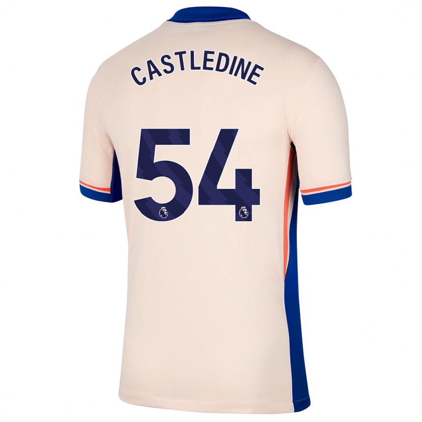 Niño Fútbol Camiseta Leo Castledine #54 Beige Claro 2ª Equipación 2024/25 México