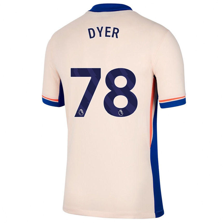 Niño Fútbol Camiseta Kiano Dyer #78 Beige Claro 2ª Equipación 2024/25 México