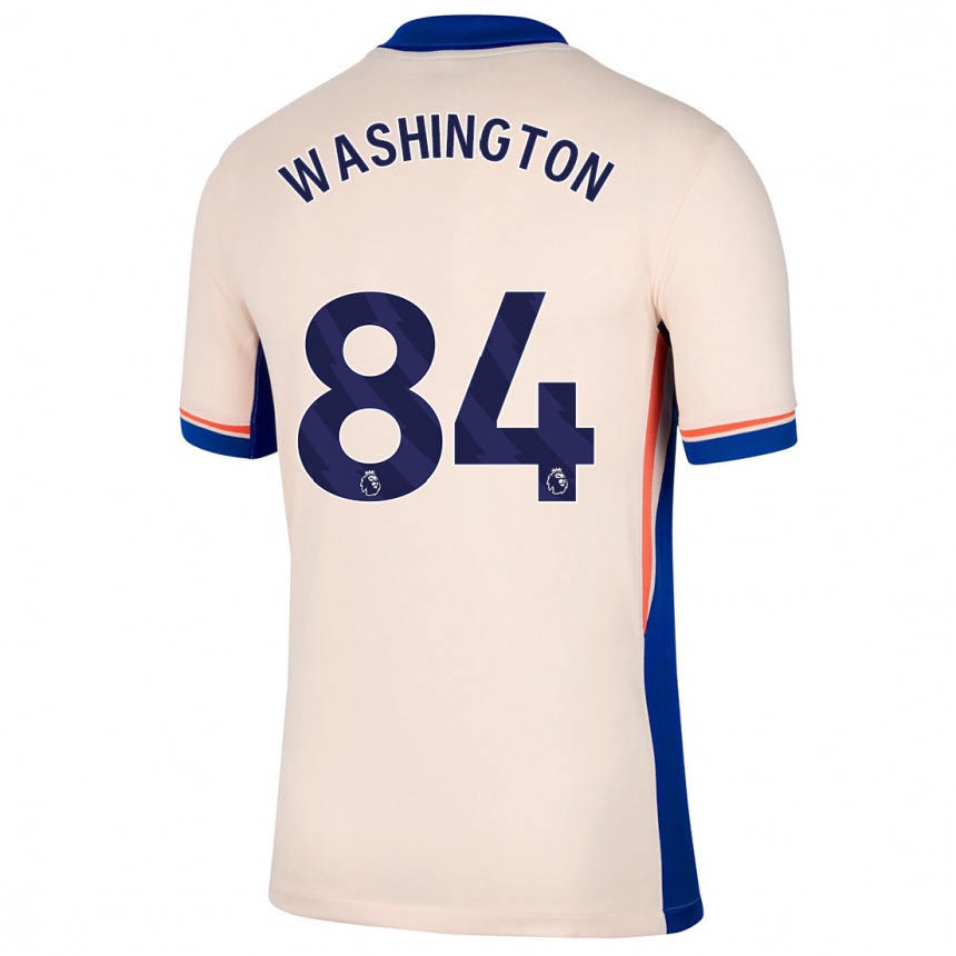 Niño Fútbol Camiseta Marcell Washington #84 Beige Claro 2ª Equipación 2024/25 México