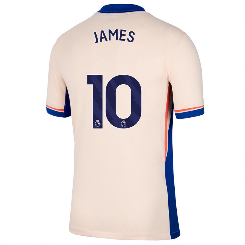 Niño Fútbol Camiseta Lauren James #10 Beige Claro 2ª Equipación 2024/25 México