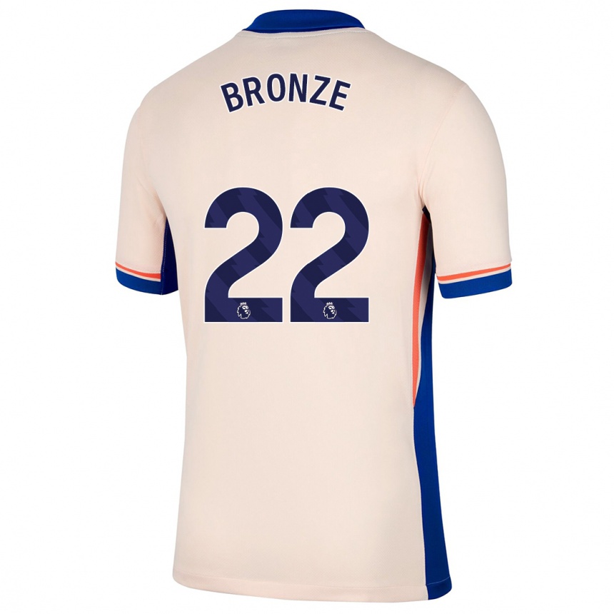 Niño Fútbol Camiseta Lucy Bronze #22 Beige Claro 2ª Equipación 2024/25 México