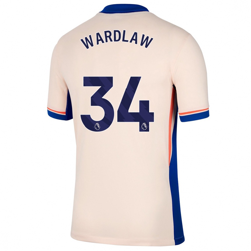 Niño Fútbol Camiseta Charlotte Wardlaw #34 Beige Claro 2ª Equipación 2024/25 México