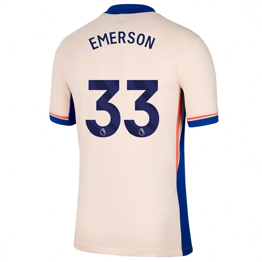 Niño Fútbol Camiseta Emerson #33 Beige Claro 2ª Equipación 2024/25 México