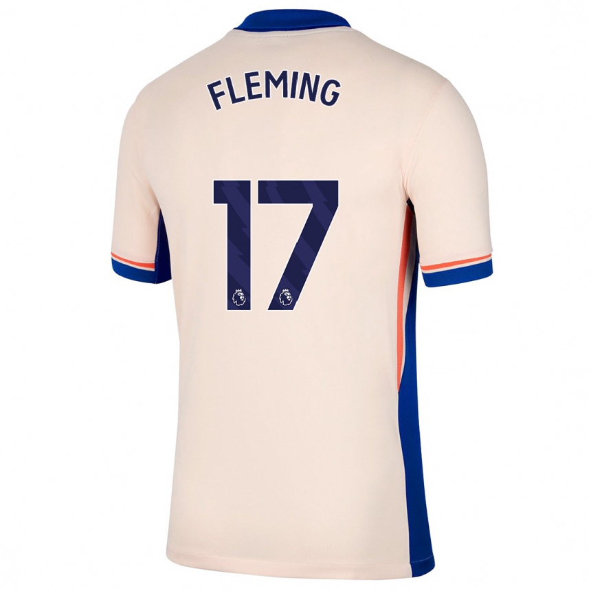 Niño Fútbol Camiseta Jessie Fleming #17 Beige Claro 2ª Equipación 2024/25 México