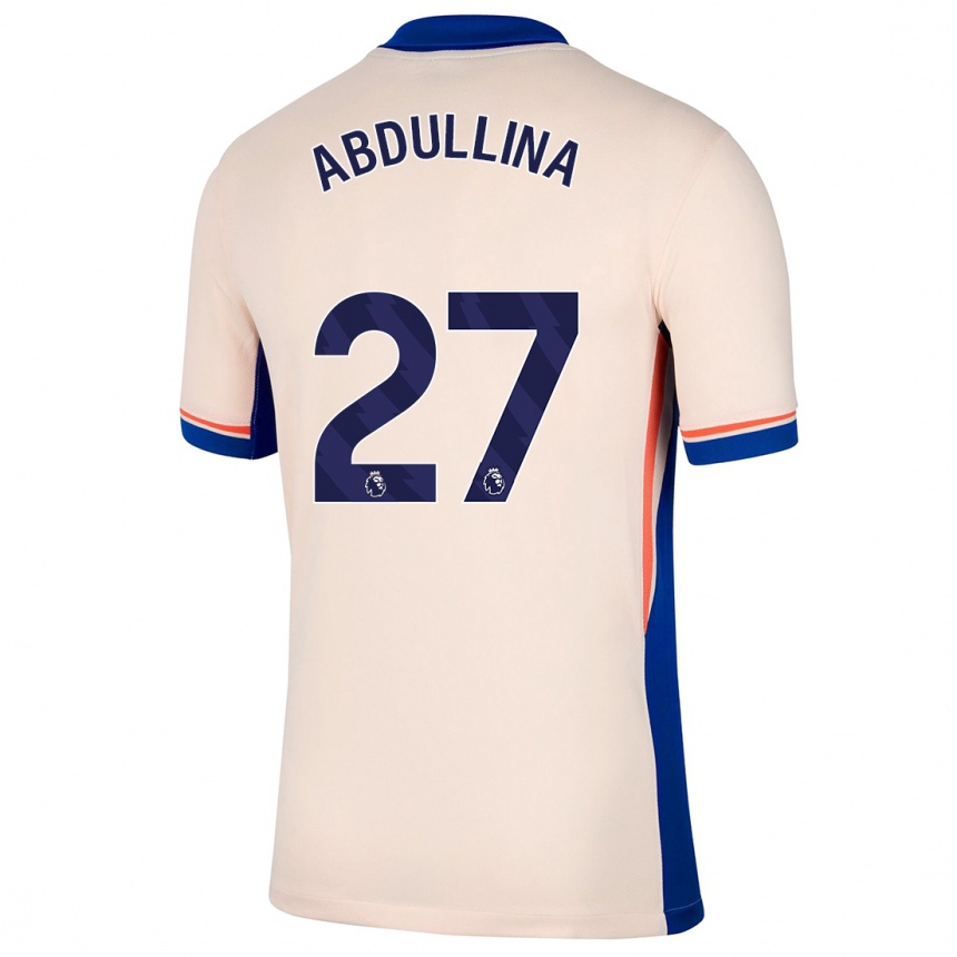 Niño Fútbol Camiseta Alsu Abdullina #27 Beige Claro 2ª Equipación 2024/25 México