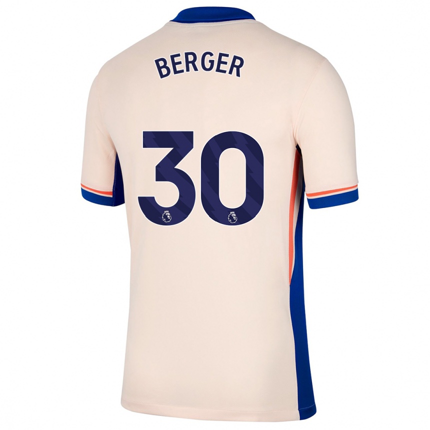 Niño Fútbol Camiseta Ann-Katrin Berger #30 Beige Claro 2ª Equipación 2024/25 México