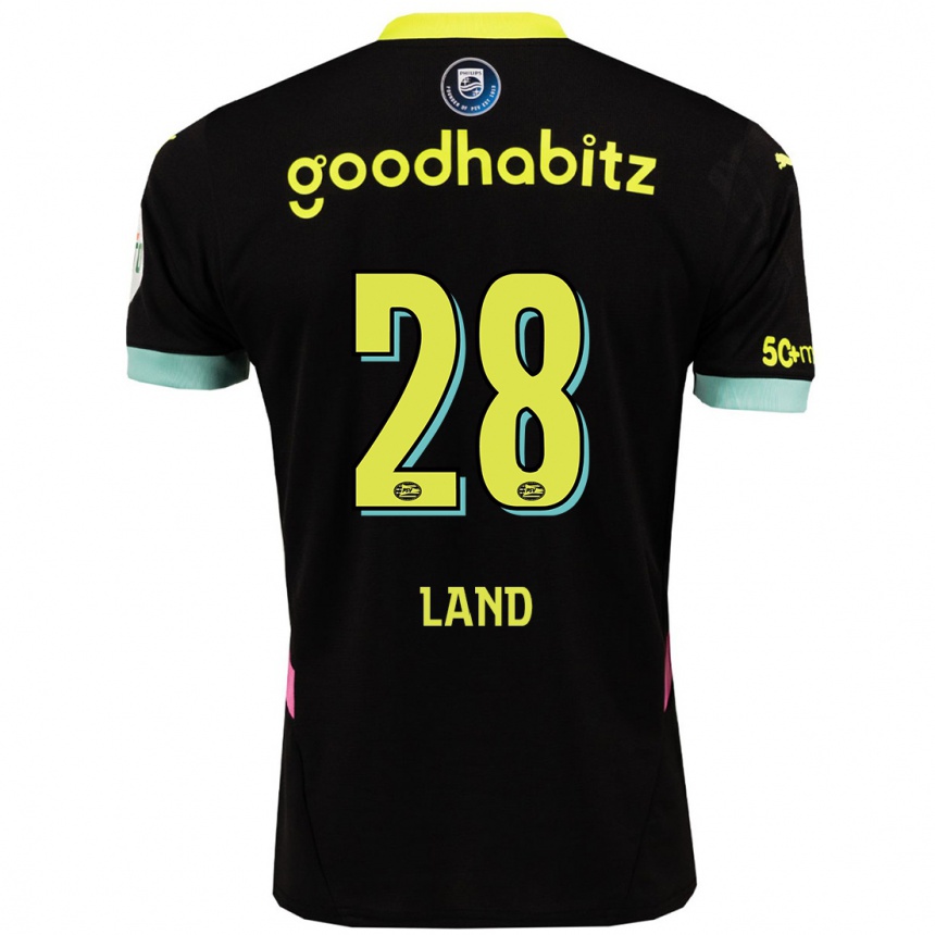 Niño Fútbol Camiseta Tygo Land #28 Negro Amarillo 2ª Equipación 2024/25 México