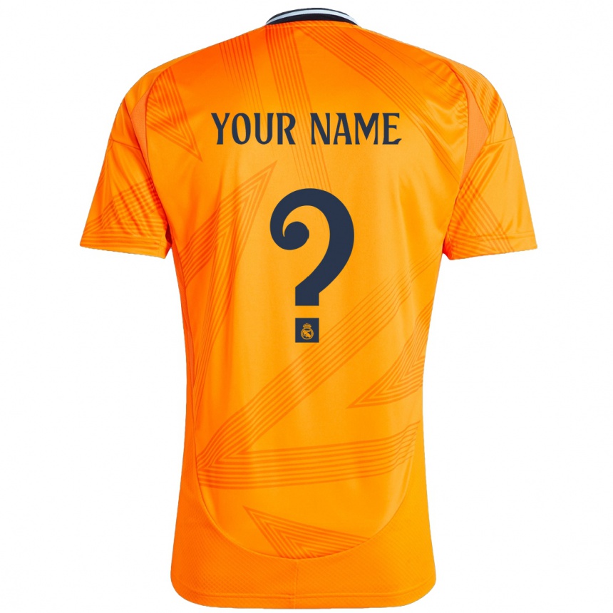 Niño Fútbol Camiseta Su Nombre #0 Naranja 2ª Equipación 2024/25 México