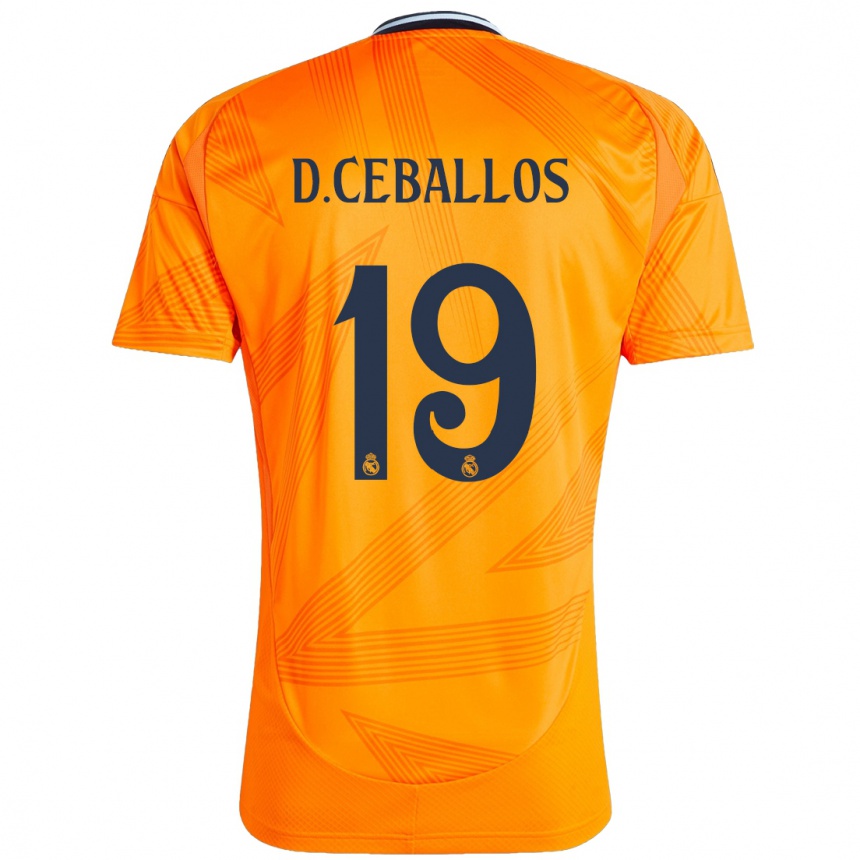 Niño Fútbol Camiseta Dani Ceballos #19 Naranja 2ª Equipación 2024/25 México