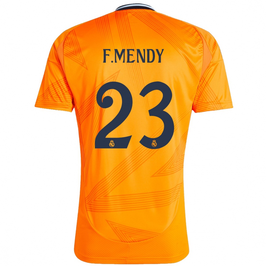 Niño Fútbol Camiseta Ferland Mendy #23 Naranja 2ª Equipación 2024/25 México