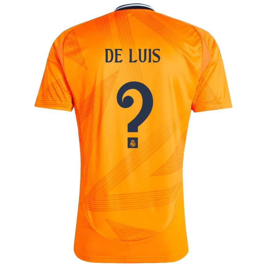 Niño Fútbol Camiseta Mario De Luis #0 Naranja 2ª Equipación 2024/25 México