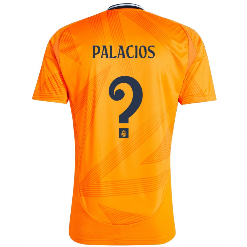 Niño Fútbol Camiseta Cesar Palacios #0 Naranja 2ª Equipación 2024/25 México