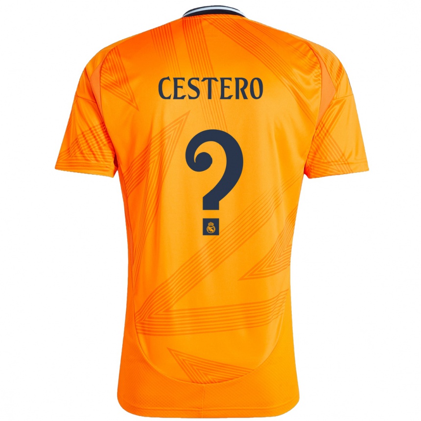 Niño Fútbol Camiseta Jorge Cestero #0 Naranja 2ª Equipación 2024/25 México