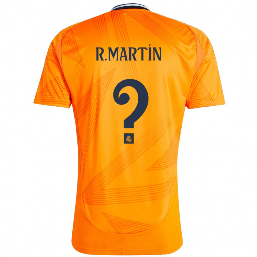 Niño Fútbol Camiseta Roberto Martín #0 Naranja 2ª Equipación 2024/25 México