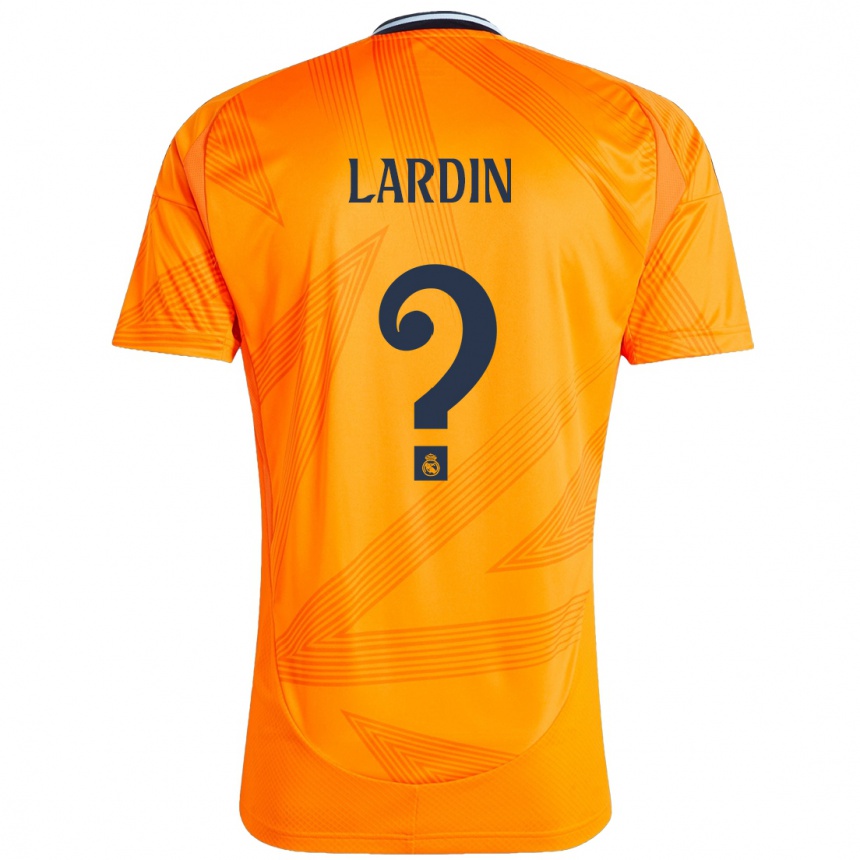 Niño Fútbol Camiseta Carlos Lardin #0 Naranja 2ª Equipación 2024/25 México