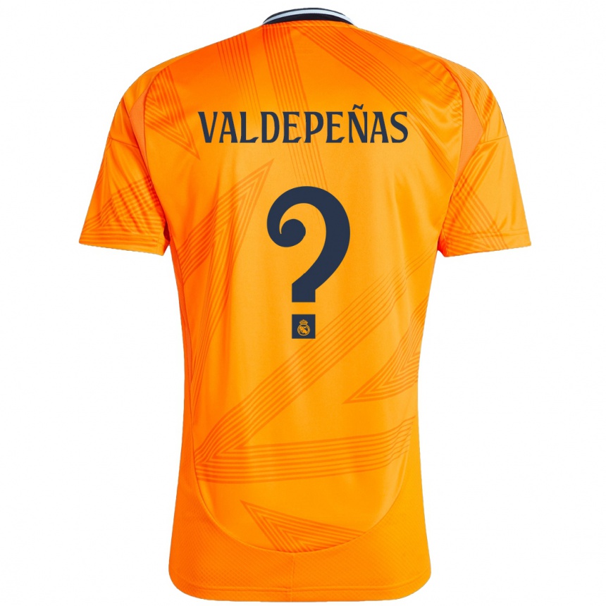 Niño Fútbol Camiseta Víctor Valdepeñas #0 Naranja 2ª Equipación 2024/25 México