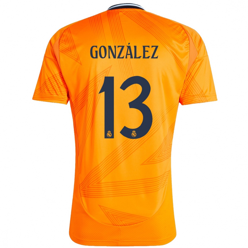 Niño Fútbol Camiseta Fran González #13 Naranja 2ª Equipación 2024/25 México