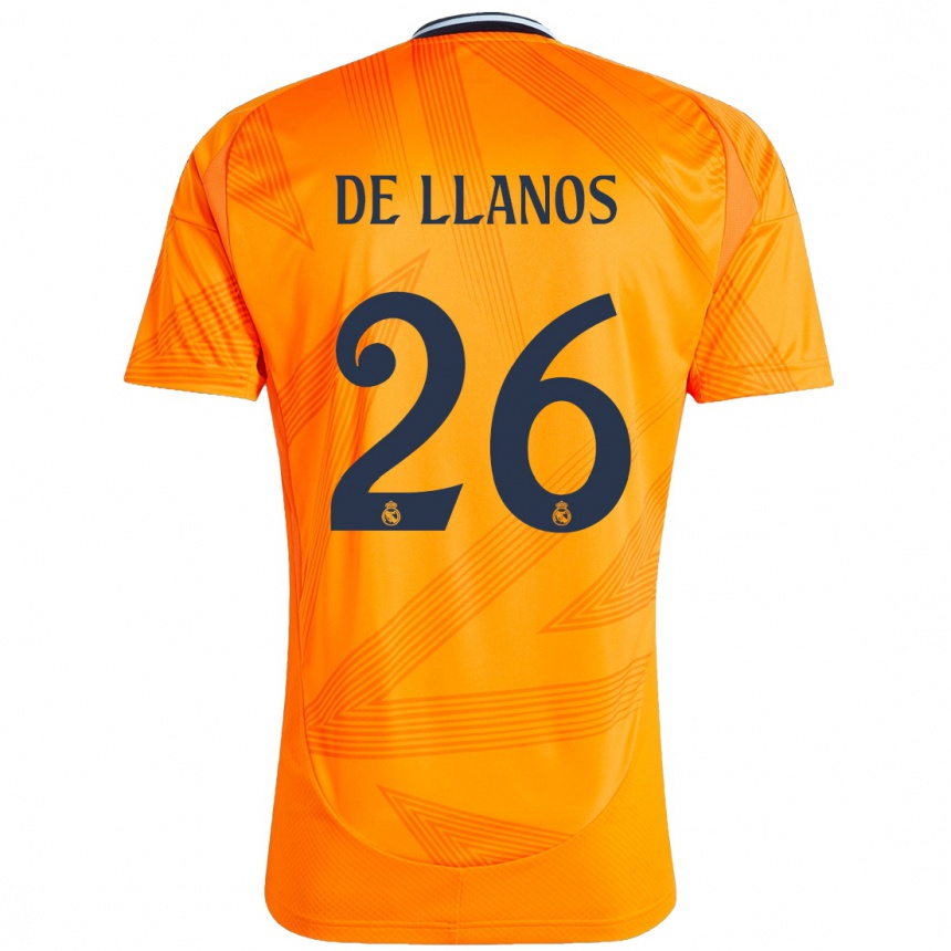 Niño Fútbol Camiseta Hugo De Llanos #26 Naranja 2ª Equipación 2024/25 México