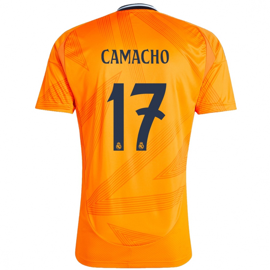 Niño Fútbol Camiseta Carla Camacho #17 Naranja 2ª Equipación 2024/25 México