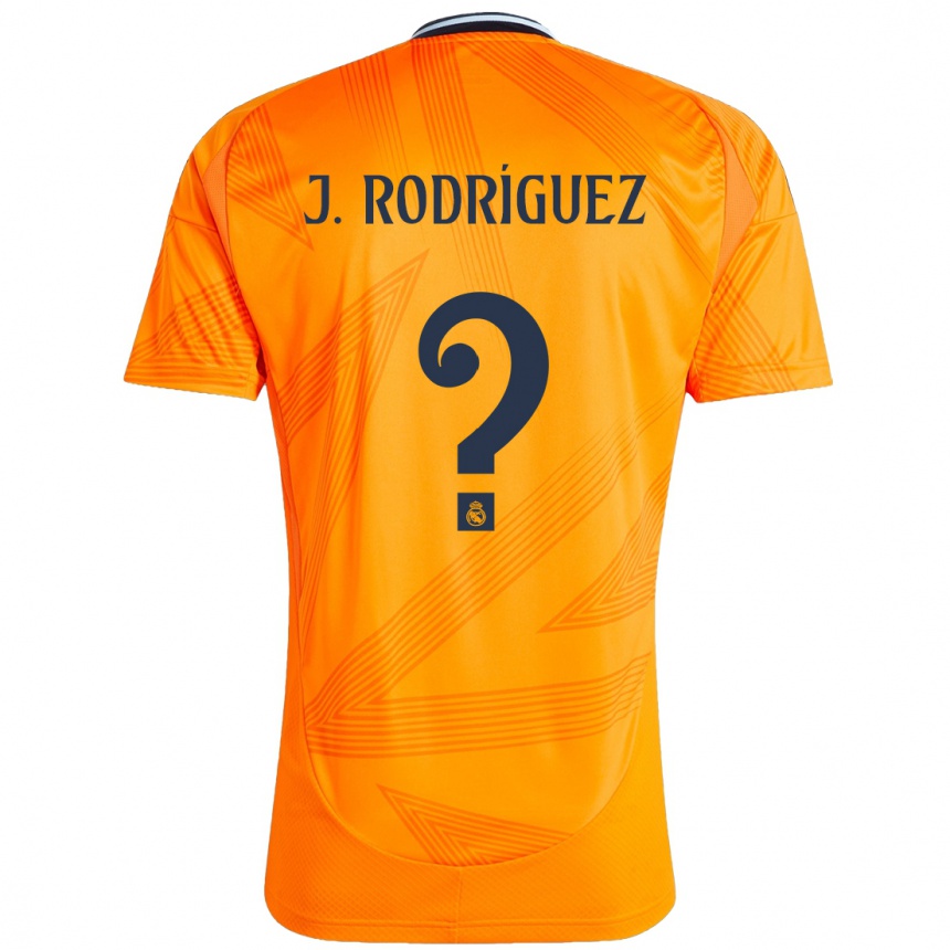 Niño Fútbol Camiseta Juan Rodríguez #0 Naranja 2ª Equipación 2024/25 México