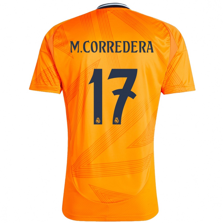 Niño Fútbol Camiseta Marta Corredera #17 Naranja 2ª Equipación 2024/25 México