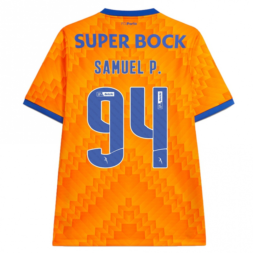 Niño Fútbol Camiseta Samuel #94 Naranja 2ª Equipación 2024/25 México