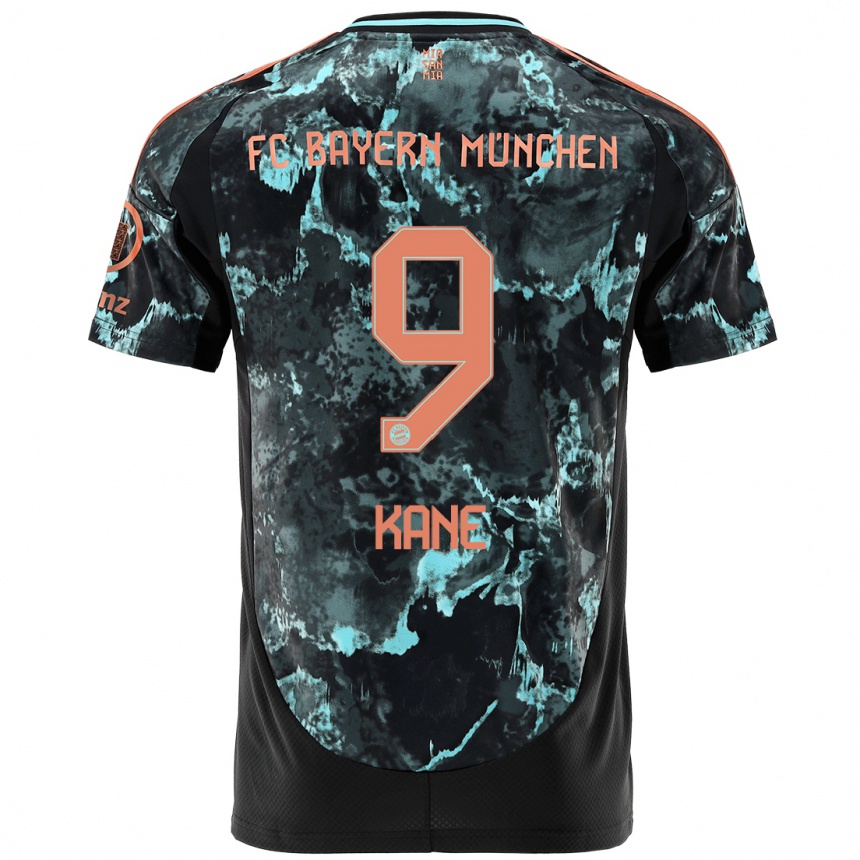 Niño Fútbol Camiseta Harry Kane #9 Negro 2ª Equipación 2024/25 México