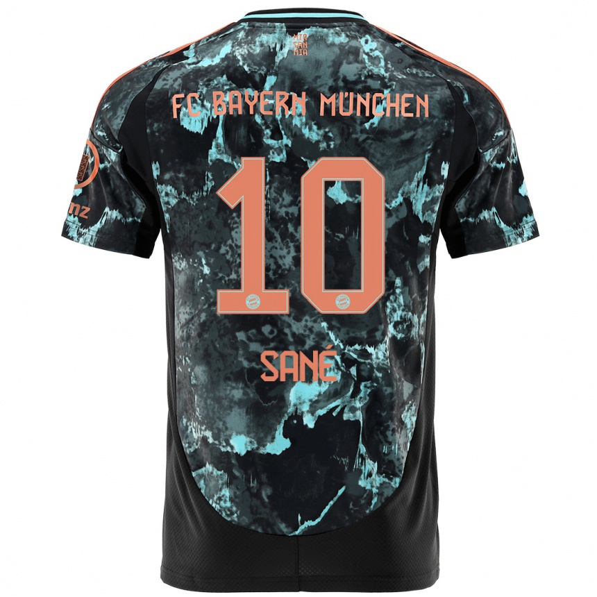 Niño Fútbol Camiseta Leroy Sane #10 Negro 2ª Equipación 2024/25 México