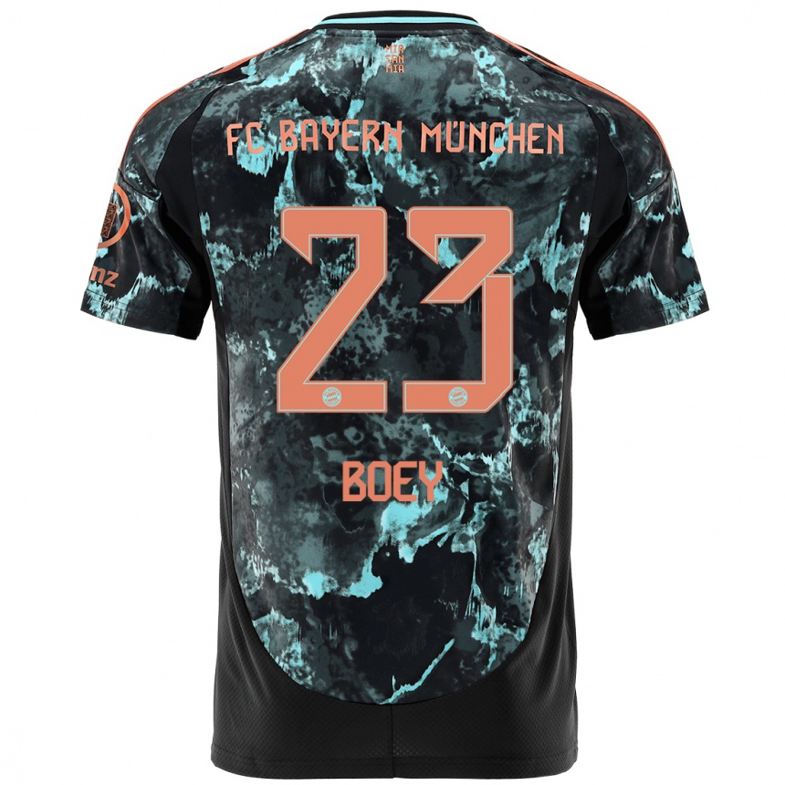 Niño Fútbol Camiseta Sacha Boey #23 Negro 2ª Equipación 2024/25 México